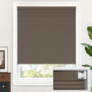 LazBlinds No Drill Cordless Cellular Shades, 24" W × 64" H, Dark Coffee - Brand New