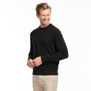 44S6S024-001 SAKS FIFTH AVENUE MEN'S JERSEY STITCH CREWNECK SWEATER SIZE L - Brand New
