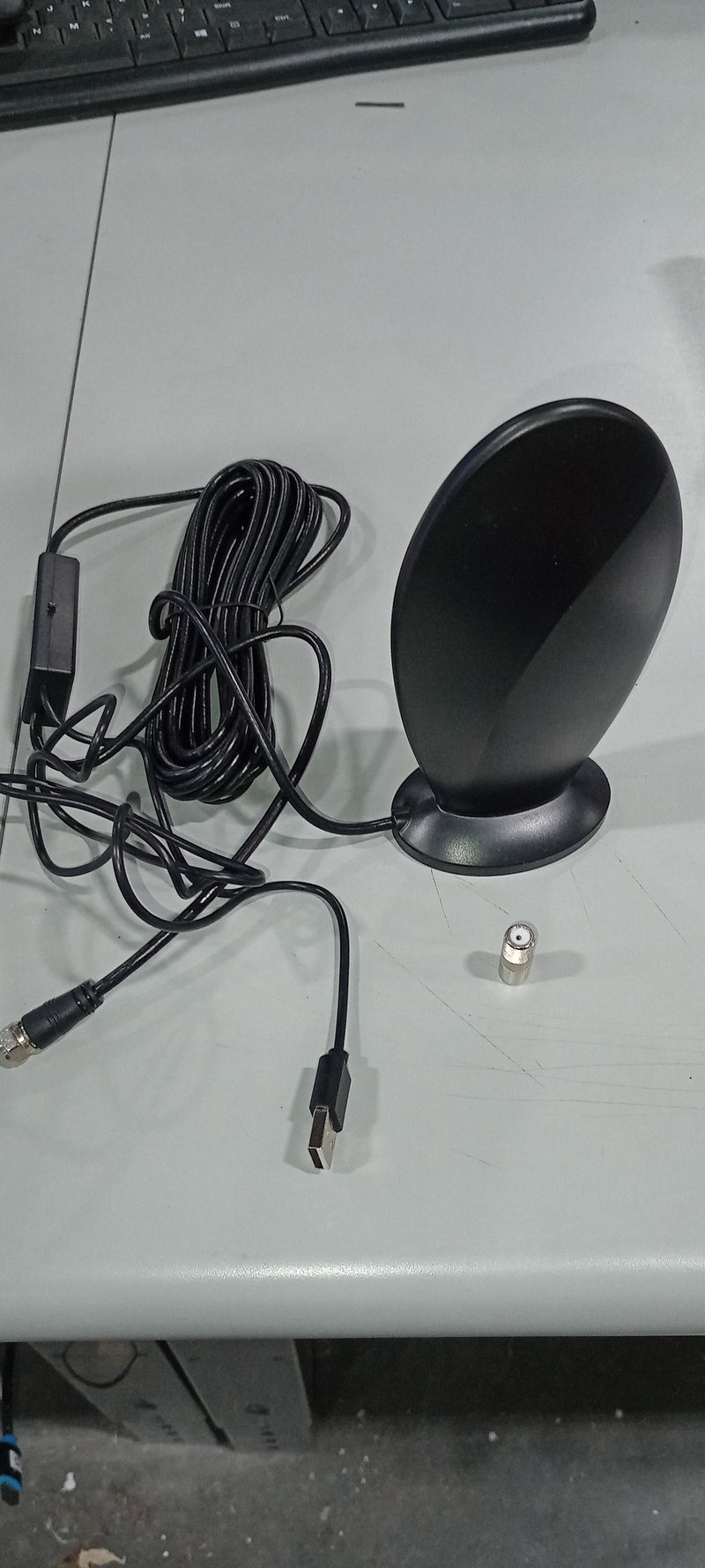 TV ANTENNA INDOOR SMART TV SUPPORT 4K 1080P SIGNAL BOOSTER FOR LOCAL  - BLACK - Like New