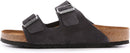 BIRKENSTOCK MEN'S SUEDE SOFT FOOTBED ARIZONA SANDAL - SIZE: MEN 9 - VELVET GRAY - Like New