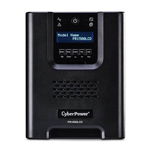 CyberPower PR1500LCD Smart App Sinewave UPS System, 1500VA/1500W, 8 Outlets - Brand New
