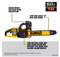 DEWALT FLEXVOLT 60V MAX 16" Brushless Cordless Battery Powered Chainsaw - YELLOW - Like New