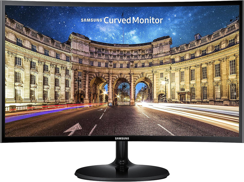 For Parts: SAMSUNG LC24F390FHNXZA 24" Curved LED FHD Gaming Monitor 60Hz - DEFECTIVE SCREEN