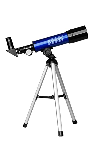 COLEMAN 360X50 REFRACTOR TELESCOPE KIT C36050-BL - BLUE Like New