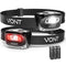 VONT LED HEADLAMP [BATTERIES INCLUDED, 2 PACK] IPX5 WATERPROOF - BLACK - Like New