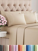CGK Linens Queen 6 Piece Sheet Set - Cooling Sheets for Hot Sleepers - Brand New