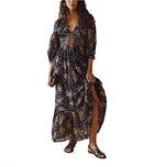 OB1480870 Free People Golden Hour Maxi - Black/Com L - Brand New