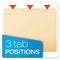 PENDAFLEX FILE FOLDERS LETTER SIZE 1/3 CUT MANILA 75213 - Brand New
