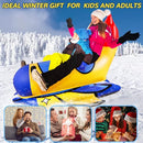 ALLLVOCLES SNOW TUBE 64" SUPER LARGE INFLATABLE SPACESHIP SLED - YELLOW/BLUE - Like New