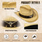 SIMPLICITY NEW WESTERN STYLE CLASSIC COWBOY STRAW HAT - SIZE: ONE SIZE COWBOY - Brand New
