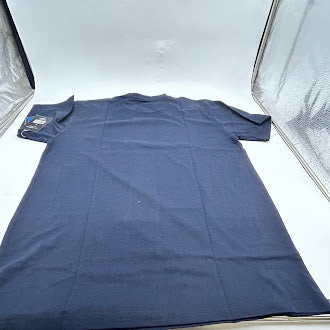 BLACK ICE THE PLAIN STRETCH T-SHIRT WITH SHORT SLEEVES - SIZE: MEN L - NAVY - Brand New