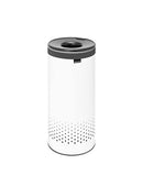 Brabantia Laundry Hamper with Plastic Lid Ventilation Holes - White - 9 Gal - Brand New