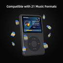 Innioasis 128G Mp3 Player Bluetooth 2.4" Portable Mini HiFi Sound - GRAY - Like New
