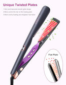 LANDOT 2-in-1 Hair Straightener and Curler - Curling Iron, HS168 - BLACK/PINK - Like New