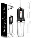 MAKJUNS MK-BLACK Water Dental Flosser 3 Modes 4 Jets - Scratch & Dent