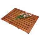 Utoplike 24"x18" Teak Wood Bath Mat Shower Mats for Bathroom Large B07VBCC3W5 - Brand New