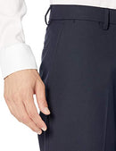 AMAZON ESSENTIALS MENS CLASSIC WRINKLE RESISTANT DRESS PANTS NAVY 34W X 30L - Brand New