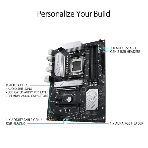 ASUS PRIME-B650-PLUS AMD B650 AM5 RYZEN 7000 DESKTOP ATX MOTHERBOARD DDR5 - Like New
