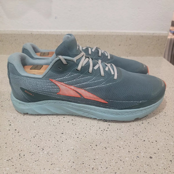 ALTRA MENS RIVERA 2 RUNNING SHOES - SIZE: MEN 9 (AU/UK M8) (EU M42.5) - BLUE - Like New