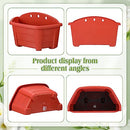 Rtteri 20 Pack Wall Hanging Planters 9.8 Inch Plastic Flower Pots - Black - Brand New