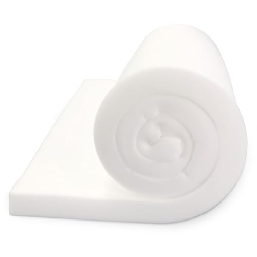 FOAMYFOAM HIGH DENSITY 1 INCH THICK, 30 INCH WIDE, 84 INCH LONG UPHOLSTERY FOAM - Like New
