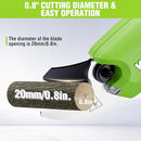 WORKPRO 7.2V ELECTRIC PRUNING SHEARS BATTERY POWERED SCISSORS - GREEN - Like New