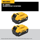 DEWALT 20V MAX 5 AH LITHIUM ION BATTERY 2-PACK DCB205-2 - Yellow/Black - Like New