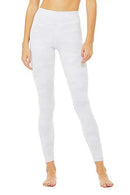 W5635R ALO YOGA WOMEN HIGH WAIST VAPOR LEGGING WHITE CAMO SIZE XX-SMALL - Brand New
