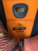 STEARNS NEOPRENE MENS LIFE JACKET WAKEBOARD VEST ORANGE - SIZE: MEN 2XL - Like New