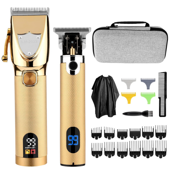 Saoilli Professional Hair Trimmer for Men Stainless Steel GOLD LM-2033 Like New