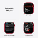 APPLE WATCH SERIES 7 GPS CELLULAR 45MM ALUMINUM CASE SPORT BAND MKJC3LL/A - Like New