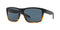 COSTA DEL MAR MEN'S SLACK TIDE RECTANGULAR POLARIZED 580P MATTE BLACK/GRAY - Like New