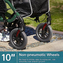 ELENKER ALL-TERRAIN 2IN1 ROLLATOR WALKER TRANSPORT CHAIR FOLDING - GREEN - Like New