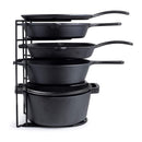 CUISINEL HEAVY DUTY POTS AND PANS ORGANIZER - EXTRA LARGE 5-TIER RACK - BLACK - Like New