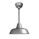 Cocoweb 10" Goodyear LED Ceiling Barn Light Galvanized Silver Adjustable Cord - Brand New