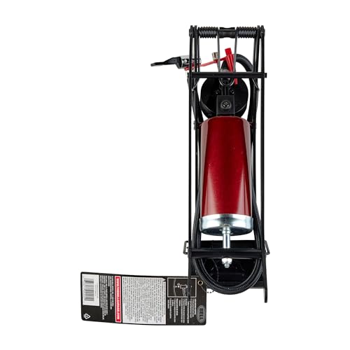 BELL ZEPHYR 200 PRESTA VALVES 2 FLOOR PUMP - BLACK/RED - Brand New