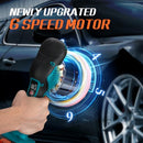 PROTMEX CORDLESS CAR BUFFER POLISHER W/ 2X2000MAH 21V BATTERIES, 21V - BLUE - Like New