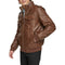LEVI'S MENS FAUX LEATHER AVIATOR BOMBER JACKET - SIZE: MEN XL - SADDLE/SHERPA - Brand New