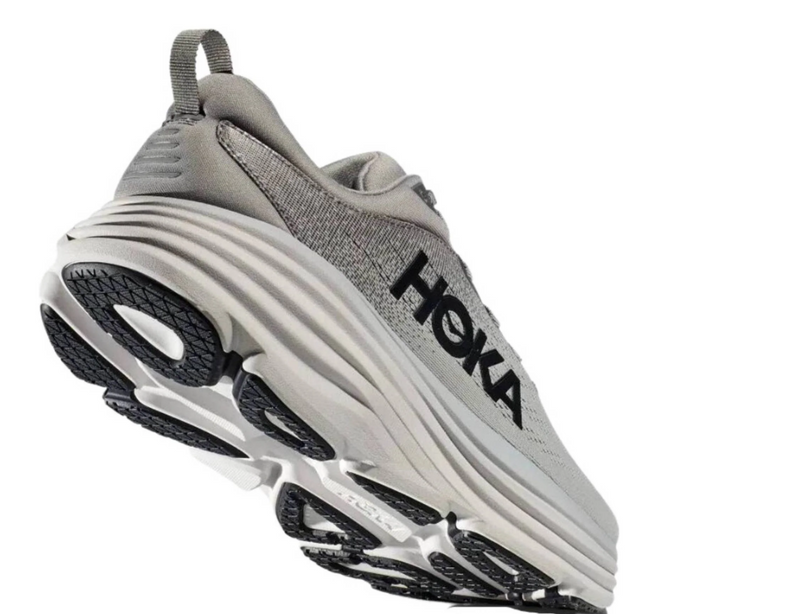 1123202 Hoka one one Bondi 8 Men's Sharkskin/Harbor Mist - 12 - Like New