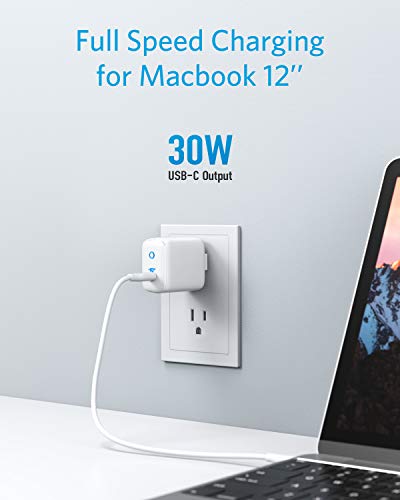 ANKER USB-C CHARGER 30W PIQ 3.0 FAST CHARGER ADAPTER A2615 - WHITE - Like New