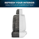 MOTORBOX CLASSIC FAUX LEATHER FRONT SEAT COVERS 2-PC SET - WHITE - Like New