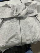 PACIFIC POLO CLUB FLEECE FULL-ZIP HOODIES - SIZE: MEN L - GRAY - Brand New