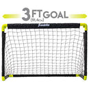 FRANKLIN SPORTS KIDS MINI SOCCER GOAL SET BACKYARD/INDOOR MINI NET 64019X -BLK - Like New
