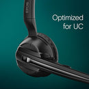 EPOS IMPACT D 10 USB ML II WIRELESS DECT MONO EAR HEADSET 1000999 - BLACK - Like New