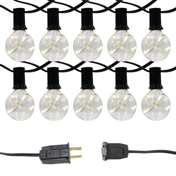 LUBASE-39901 Electric Globe String Lights with Soft White Fairy Lights - Like New