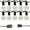 LUBASE-39901 Electric Globe String Lights with Soft White Fairy Lights - Like New