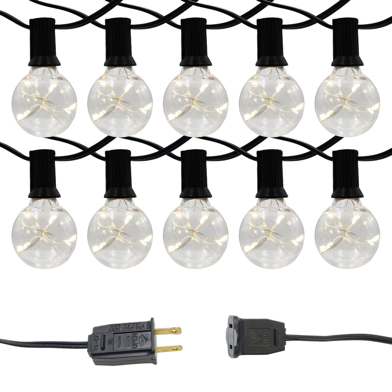 LUBASE-39901 Electric Globe String Lights with Soft White Fairy Lights - Like New