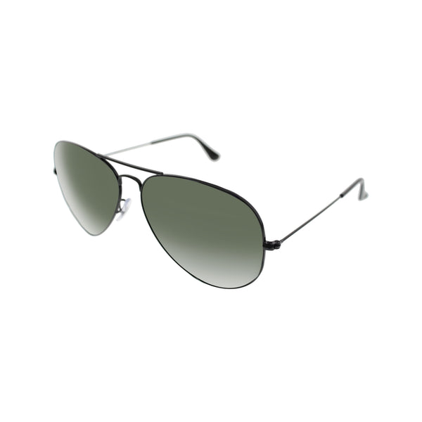 RAY BAN RAY-BAN MEN'S AVIATOR RB3026-L2821-62 BLACK SUNGLASSES - BLACK - Like New