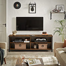VASAGLE TV STAND 4 CUBBY TV CABINET UP TO 65" TV TABLE UNIT ADJUSTABLE LTV304B01 - Like New