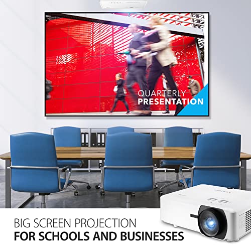VIEWSONIC 6000 LUMENS WUXGA LASER PROJECTOR FOR 300 INCH SCREEN - WHITE - Like New